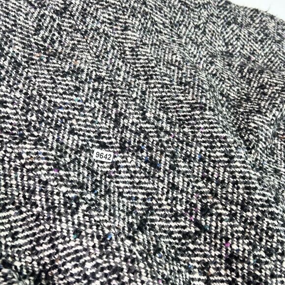 Havoc Jacket Womens Medium White Black Genuine Leather Long Sleeve Cropped Coat - Picture 12 of 12